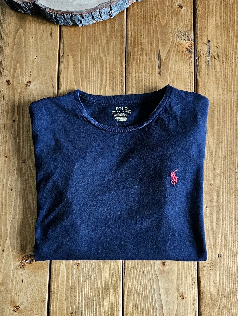 Polo Ralph Lauren Custom Slim Fit Crewneck T-Shirt - Navy Blue (Medium) 175/96A - Picture 2 of 11